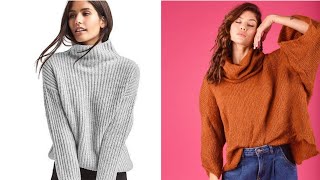 Most Adorable Turtleneck Outfit Ideas Suéter tipo con cuello de tortuga [upl. by Ennyrb]