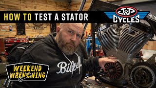 How to Test a Harley Davidson Stator  Weekend Wrenching [upl. by Ezequiel]