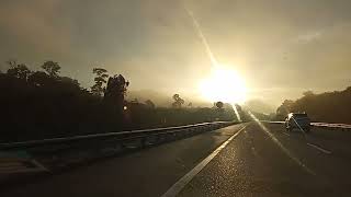 View of a sun rise from an expressway [upl. by Slotnick]