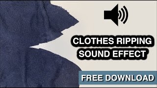 Clothes Ripping Sound Effect [upl. by Nilorac422]