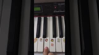 Oh Susana Piano finger walking CORELATE NOTE AND KEYS EASY [upl. by Camey254]