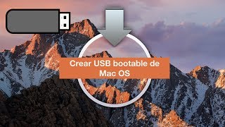 Como crear USB booteable De Mac OS High Sierra facil y rapido En Español 2017 [upl. by Letnoj]