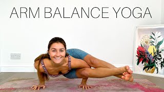 40 MIN ARM BALANCE YOGA FLOW  IntermediateAdvanced Vinyasa [upl. by Belita]