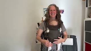 How to use the Infantino Flip 4 in 1 Convertible Baby Carrier with your newborn [upl. by Linn]