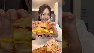 Croissant sandwich 🥐 cooking [upl. by Etteiram]