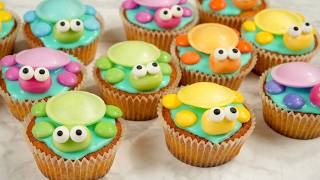 Süße Schildkröten Muffins Einfaches Rezept für den Kindergeburtstag [upl. by Latimer989]