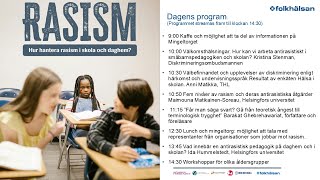 RASISM Hur hantera rasism i skola och daghem [upl. by Jacinto]