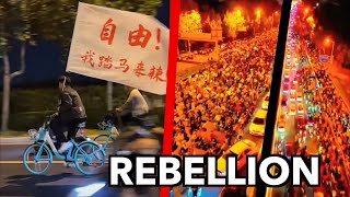 China Mass Uprising  Students Cycle to Tiananmen  Government Scared  Special Report [upl. by Orv]