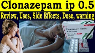 Clonazepam Tablets ip 05 mg Uses in Hindi  Clonaviz 05 mg Tab Review  Uses Side Effects Dosage [upl. by Hassi]