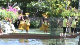 Tahiti BEST HULA Canoe Dance at PCC Hawaii [upl. by Goldwin]