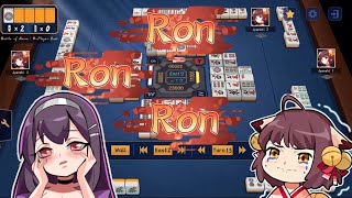 Mahjong Soul  Triple Ron 18 [upl. by Ahsinom]