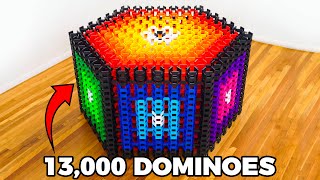 World Record Domino Structure Gets DEMOLISHED [upl. by Upton584]