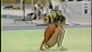 Li Li  1991 World Sports Fair EF  Floor Exercise [upl. by Nosniv]