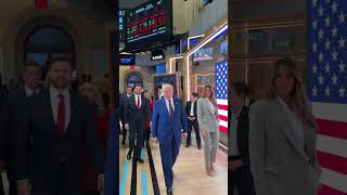 US Presidentelect Trump set to ring opening bell at New York Stock Exchange [upl. by Brien301]