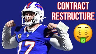 Josh Allen restructures contract with Buffalo Bills [upl. by Christi]