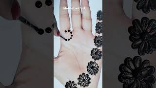 Simple and easy Dot mehndi design ‼️new easy beautiful mehndi design 💜💯 youtubeshorts mehndi like [upl. by Autum]