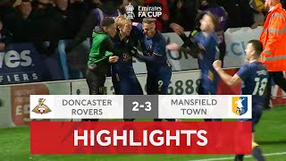 Lapslie Scores Two In Comeback Win  Doncaster Rovers 23 Mansfield Town  Emirates FA Cup 202122 [upl. by Irrek]