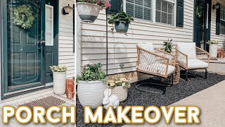 DIY FRONT PORCH MAKEOVER  DECORATING IDEAS  LANDSCAPING  HOUSE PROJECTS [upl. by Aible]