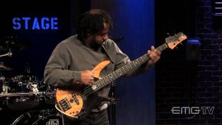 Victor Wooten wows with his performance of The Lesson solo live on EMGtv [upl. by Tongue930]