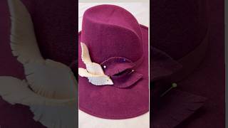 How to make a Fedora Hat hand made hats by Elena Shvab Millinery London hats smallbusiness [upl. by Newton]