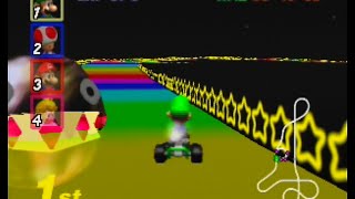 Mario Kart 64  Rainbow Road N64 [upl. by Nonaihr]