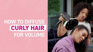 How to Diffuse Curly Hair for Volume  Curlsmith [upl. by Skantze709]