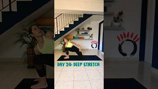 Day 24 Deep Stretch flowyoga stressrelief streching yogaflow yoga deepbreathing flexibility [upl. by Leviralc254]