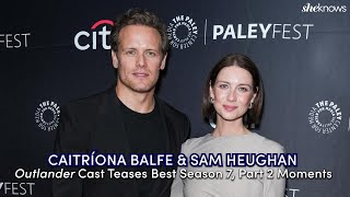 Sam Heughan Caitríona Balfe amp Outlander Cast Tease LifeChanging Events in S7 at Paley Center [upl. by Amalle]