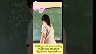 Adding and Subtracting Dissimilar Rational Algebraic Expression Example 1 [upl. by Dominga158]