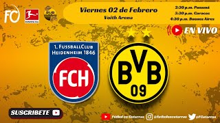 1FC Heidenheim VS Borussia Dortmund  BUNDESLIGA  Jornada 20 [upl. by Esch]