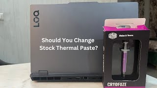 THERMAL REPASTE BENCHMARK LENOVO LOQ 15 IRX9 2024  i7 14700HX RTX 4060 [upl. by Vani276]