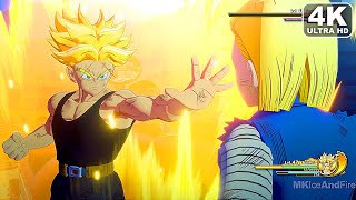 Trunks Kills Android 17 amp Android 18 Scene  DRAGON BALL Z KAKAROT Trunks The Warrior Of Hope [upl. by Neirad]