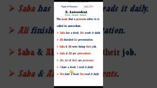 antecedent  antecedent pronoun  antecedent agreement  antecedent definition  antecedent examples [upl. by Meri846]