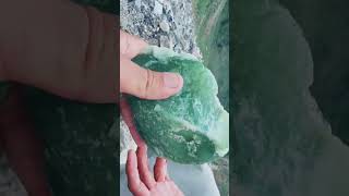 I found this jade stone near river jade  stone [upl. by Ruhtracam]