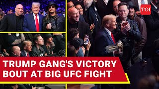 USA USA Chants Rock Donald Trumps UFC Night Celebration Elon RFK Jr Tulsi Gabbard Join In [upl. by Jeddy511]