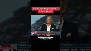 Weidel und Wagenknecht Dreamteam news politik nachrichten nachrichtenaktuell [upl. by Aicercal]