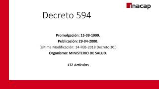 ¿Que podemos encontrar en el decreto 594 Aquí una breve Introducción [upl. by Aramanta]