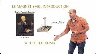 Magnétisme introduction 4  la loi de Coulomb [upl. by Ahseikram]