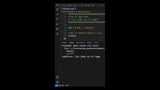 How to deal with quotlist index out of rangequot error python [upl. by Nwahsan]