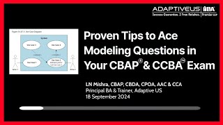 Proven Tips to Ace Modeling Questions in Your CBAP amp CCBA Exam [upl. by Ryter]