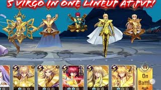 Saint Seiya Awakening KOTZ  5 Virgo in One Lineup at PvP [upl. by Angelle]