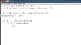 Find Max in a List [upl. by Ainolopa933]