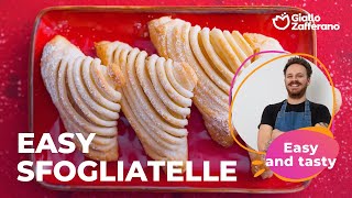 EASY SFOGLIATELLE 🍰🧡 NEAPOLITAN MAGIC [upl. by Anirahs]