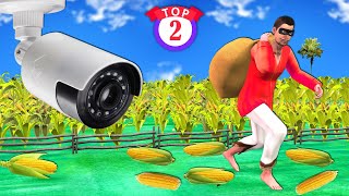 CC Tv Camera Corn Thief Hindi Stories Collection Hindi Kahani Hindi Moral Stories Funny Comedy Video [upl. by Sillek]