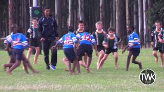 Junior School Rugby  10 year old scores brilliant try [upl. by Nollat]