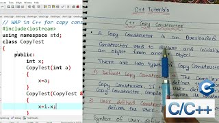 Types of Constructors in C  Copy constructor program  C Object Oriented Programming Hindi  61 [upl. by Alenoel675]