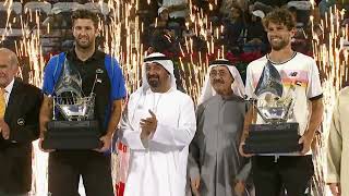 Maxime Cressy amp Fabrice Martin  Mens Doubles Trophy  Dubai Duty Free Tennis Championships 2023 [upl. by Ahsitak520]