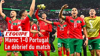 Maroc 10 Portugal  Le débrief de la qualification historique du Maroc Coupe du monde 2022 [upl. by Ronnoc]