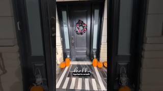 🖤 Easiest wreath ever🖤 makers halloween halloweendecor makeitwithmichaels michaels [upl. by Ahteral]