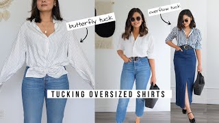 5 Ways to Tuck Oversized Shirts Seamlessly [upl. by Yaner272]